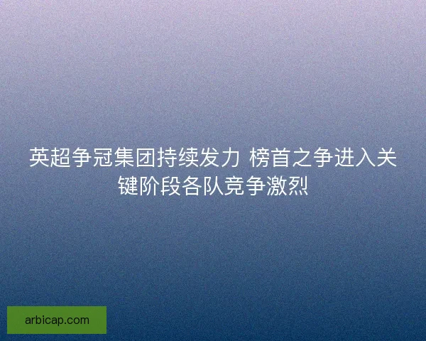 英超争冠集团持续发力 榜首之争进入关键阶段各队竞争激烈 英超争冠集团持续发力 榜首之争进入关键阶段各队竞争激烈